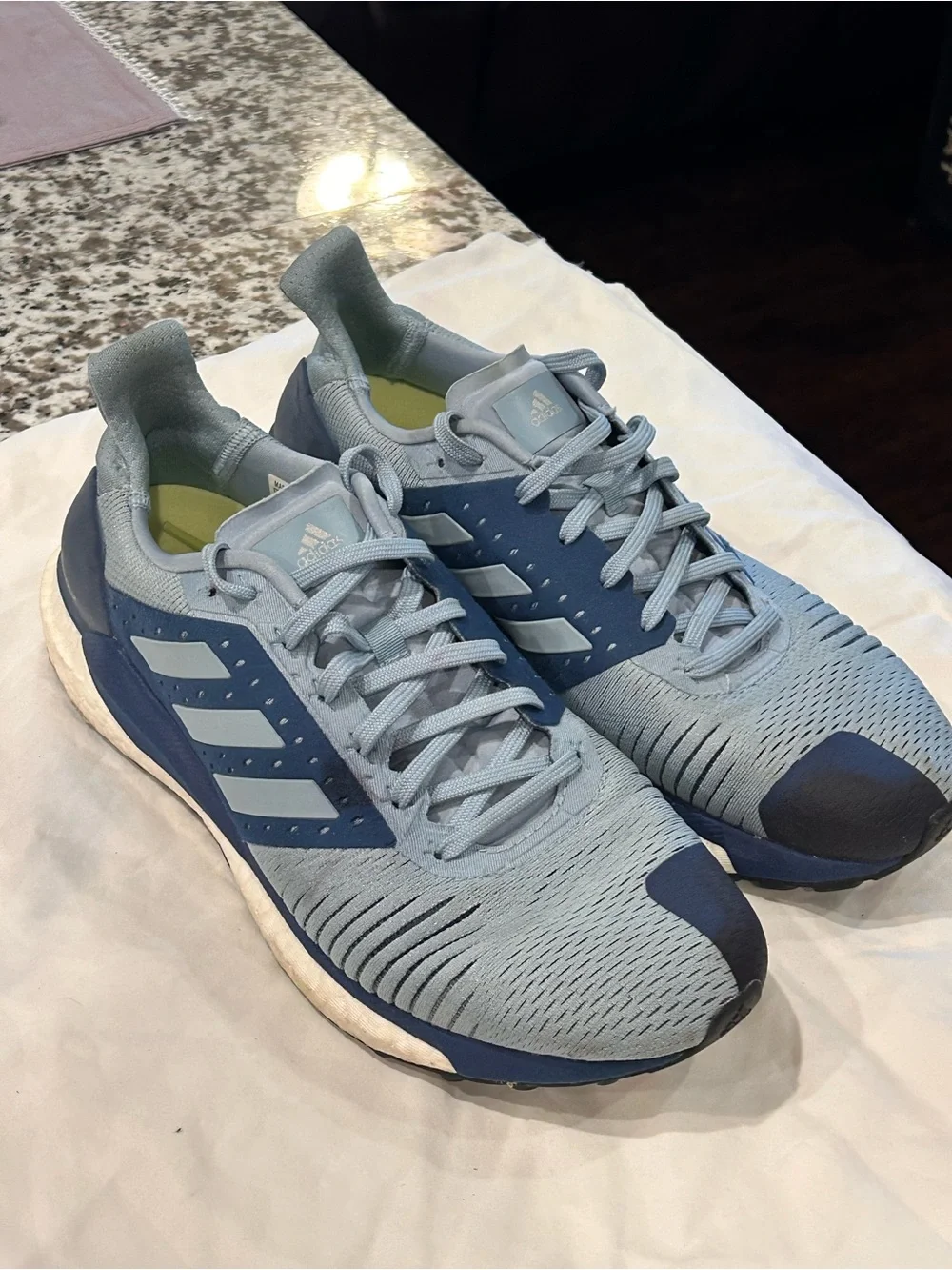 Adidas SolarGlide ST Boost Men’s Light Blue Running Shoes 9